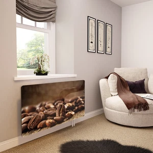 Glass Radiator Cover Printed - Coffee Beans - Made By Premier Range - Picture 1 of 6