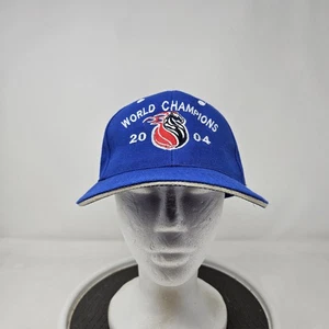 Vintage Detroit Pistons Mütze Kappe nicht verstellbar Herren Einheitsgröße NBA 2004 Weltmeister - Bild 1 von 7