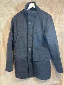 Calvin Klein Jeans Wollmischung Technischer Mantel (Größe M) Steppfutter Grau Smart - Bild 1 von 16