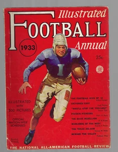 ALTE ILLUSTRIERTE FOOTBALL-JAHRESARTIKEL 1933 COLLEGE-MANNSCHAFTEN SPIELER 600 FOTOS + - Bild 1 von 1