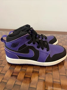 Nike Air Jordan 1 Mid Se - Court Purple-Black Gr. 13c selten einmal getragen - Bild 1 von 5