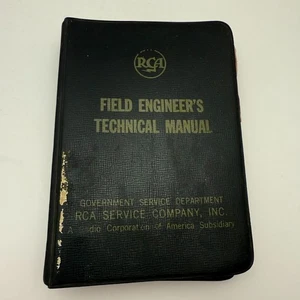 RARE! 1953 RCA Field Engineer's Technical Manual Government Service Department - Picture 1 of 14