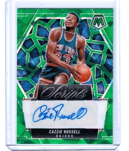 2024-25 Panini Mosaic Cazzie Russell Scripts Green Ice Auto (MS-CZI) - Picture 1 of 1
