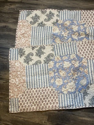 MARYJANE’S Quilted Pillow Shams King Size Cottage Cabin Country  Beach Core Foto 1 de 4