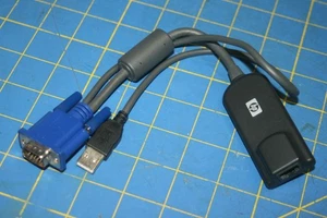 Genuine HP 520-341-509 KVM USB Interface Adapter Cable 396633-001 - Picture 1 of 5