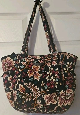VERA BRADLEY GLENNA SATCHEL KINGSTON GARDEN FAUX LEATHER TRIM - Image 1 of 4