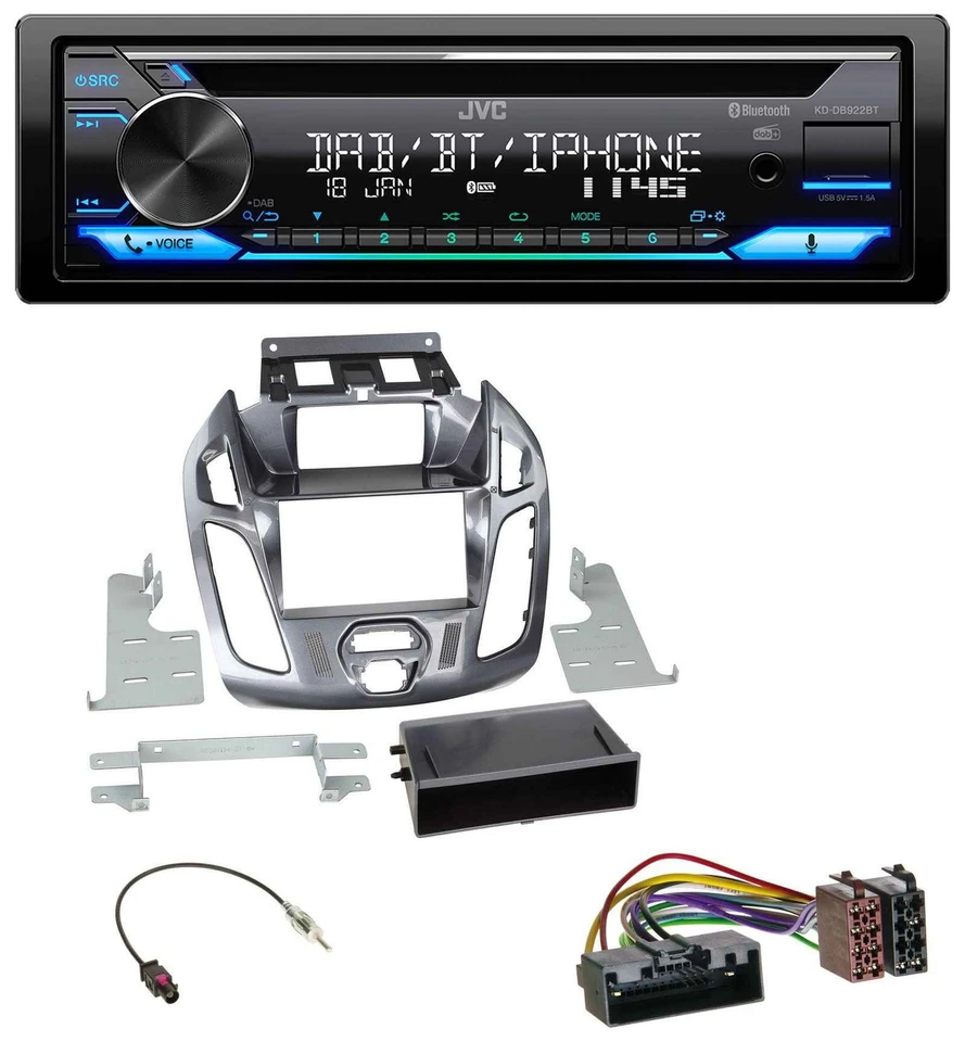 JVC Bluetooth MP3 USB DAB CD Autoradio für Ford Transit Connect 2012-2018 Displa - Bild 1 von 4
