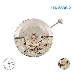 ETA 2836-2 Swiss Made Movement-3 Hands-White (Day/Date) Disk at 3-25 Jewels. - Picture 1 of 2