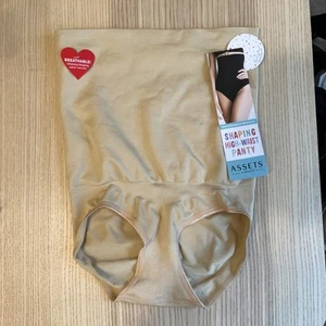 Panty Assets By SPANX M cintura alta beige desnudo nivel máximo modelado 10128R nuevo con etiquetas $36 - Imagen 1 de 4