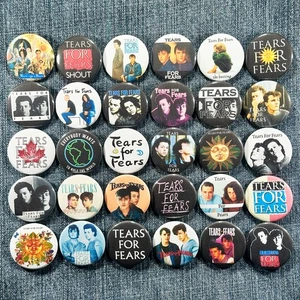 Tears for Fears 1,5" Pinback Buttons 80er New Wave Pop Rock Retro Musik 30 Pins - Bild 1 von 8