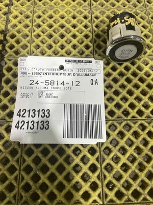 Used Ignition Switch fits: 2012 Nissan Altima AT CVT push button switch Grade A - Image 1 of 4