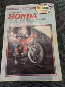 Honda Clymer 79-82 XL/ XR125-200 Singles Service Repair Manual Book M318 - Picture 1 of 9