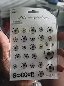 Stickabilities The Paper Studio Soccer balls Med & Small Balls ST3 - Picture 1 of 2