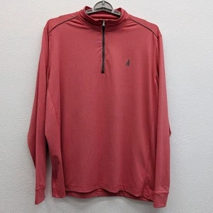 Johnnie O 1/4 Zip Pullover Sweater Mens XL Red Performance Golf Outdoors Active - Picture 1 of 9