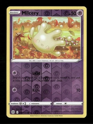 Milcery Reverse Holo Common SWSH09: Brilliant Stars 070/172 LP Pokemon LP - Image 1 of 2