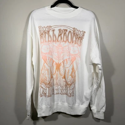 Moletom Billabong Ride In OTLR WCF0 gráfico borboleta gola redonda - Feminino XS - Imagem 1 de 4