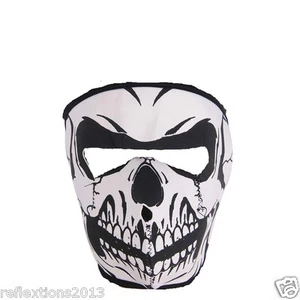 Motorcycle Skull Face Mask Riding Ski Skateboard Neoprene Skull Biker Mask - Picture 1 of 1