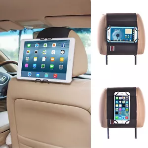 TFY Universal Car Headrest Mount Holder with Strap for Smartphone & Tablet PC - Picture 1 of 6