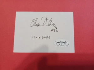Chris Detreich Lions Cut Karteikarte Autogramm JSA signed auto - Bild 1 von 1