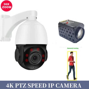 Hikvision Compatible 36x Zoom 8MP 4K 2-Way Audio PTZ PoE IP Camera Auto-tracking - Picture 1 of 6