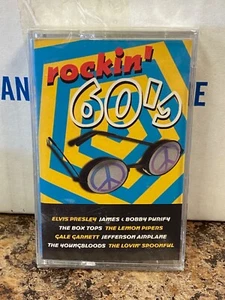 Rockin' 60's cassette tape [Elvis Presley Jefferson Airplane Box Tops new SEALED - Picture 1 of 2