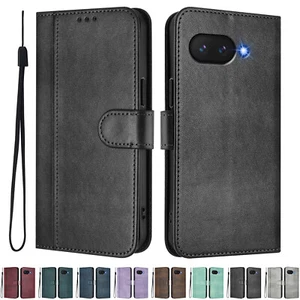 Para Google Pixel 9A/9Pro/9Pro XL/9/8/7 PU Cuero Abatible Billetera Estuche con Correa para Muñeca - Imagen 1 de 61