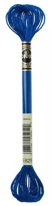 DMC Light Effects Embroidery Floss 8.7 Yards Blue Sapphire 317w E825