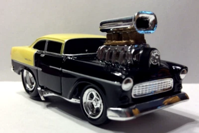 MÁQUINAS MUSCULARES 1955 CHEVY - 1:64 DIE CAST 55 CHEVY - SOPRADOR  - Imagem 1 de 4