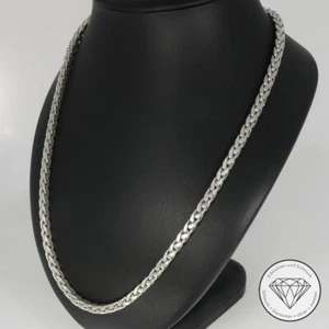 Wert 10.460,- Massive Zopf Kette 750 / 18 Karat Weiß Gold 73,5 cm xxyy - Bild 1 von 5