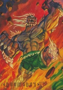 1994 Skybox Master Series DC Comics Edition Promo Card P1 Doomsday - Bild 1 von 2