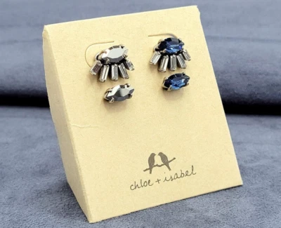 Chloe + Isabel Convertible "Eyelash" Stud Earring Set - Branded Bag & holder - Image 1 of 4