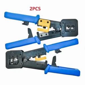 2PCS RJ-45 professional crimp tool, ethernet crimp cutter for ez end pass - Picture 1 of 6