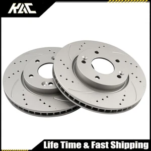 Front Drilled Brake Rotors For Kia Soul 2010-11; Forte 10-13 2.0L; Forte5 12-14 - Bild 1 von 12