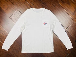 Vineyard Vines Kids Boys Girls Easter Long Sleeve Pocket Tee Size L 16 EUC - Picture 1 of 5