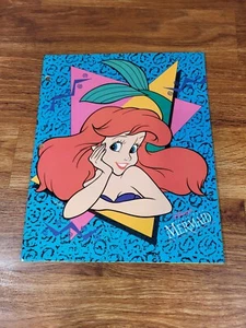 Cartella raccoglitore 3 anelli Ariel Disney's La Sirenetta nuova vintage anni 90 - Foto 1 di 2