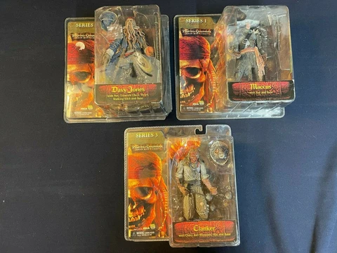Series 1 Pirates of the Caribbean Carded Figures NECA Reel Toys Davy Jones +++ Cover