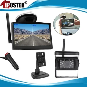 5" Car Digital Wireless Reversing Camera Monitor Rear View Reverse kit 12V 24V - Picture 1 of 22