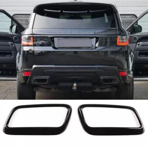 Exhaust Muffler Tip Tail Pipe Cover Trim Black For Range Rover Sport 2018-2022 - Picture 1 of 8