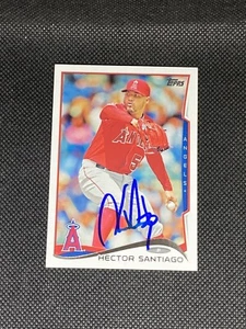 Hector Santiago Los Angeles Angels Signed Auto 2014 Topps Card #US194 ~ COA - Picture 1 of 3