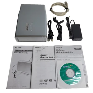 Unidad externa Sony DRX-710UL DVD±RW ±R doble capa DL PROBADA con adaptador + cable - Imagen 1 de 12