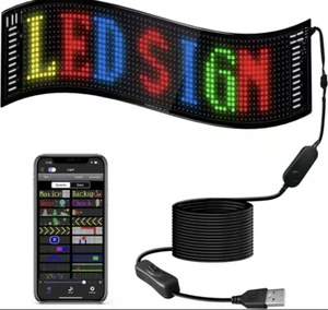 LED Matrix Pixel Panel USB RGB Pattern Graffiti Text Animation Display light - Picture 1 of 12