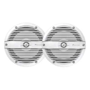Pioneer TSME770FC 7.7 " Marine 250W Classic White Grille Covers w/Free LED Kit - Picture 1 of 2