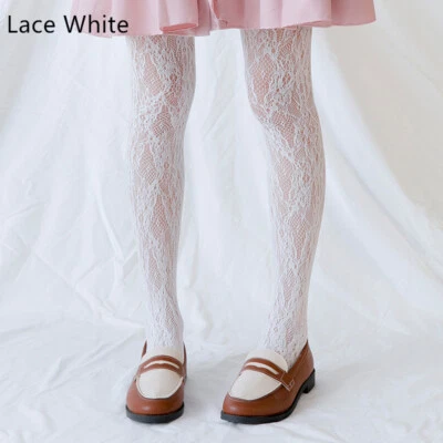 Medias de Encaje Floral Lolita Calcetines Pantimedias Princesa Medias Accesorios Foto 1 de 4