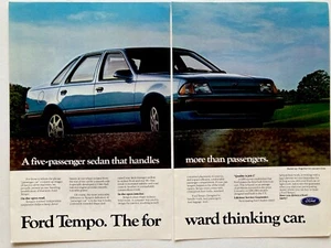 1985 Ford Tempo Two Page Print Ad - Picture 1 of 3