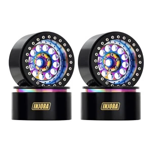 INJORA 224g Super Heavy Brass & Aluminum Deep Dish 2.2" Beadlock Wheel Rim fo... - Picture 1 of 9