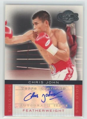 Chris John 2008 Topps Co-Signers Featherweight Autograph #SS-CJ Boxer Auto - Image 1 of 2