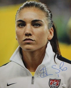 Hope Solo Autographed 16x20 Team USA Close Up Photo- JSA W Authenticated - Picture 1 of 7