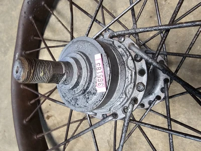 Rueda trasera OEM 1925-1927 J JD 3951-25 Springer 21" Harley cuadro eje radios P183 Foto 1 de 4