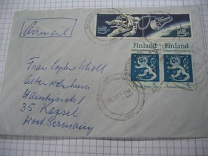 Luftpostbrief Finnland 1968 - Bild 1 von 1