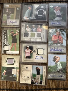 Lot Of 10 Upper Deck Golf 5 Auto + Triple Worn Shirt Relic North Diaz Gulbis +! - Picture 1 of 7